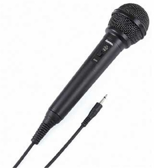 Micrófono dinámico DM20, micrófono de mano, con conector jack de 3,5 mm y de 6,35 mm, con adaptador para conectarlo a un sistema