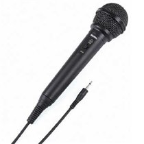 Micrófono dinámico DM20, micrófono de mano, con conector jack de 3,5 mm y de 6,35 mm, con adaptador para conectarlo a un sistema