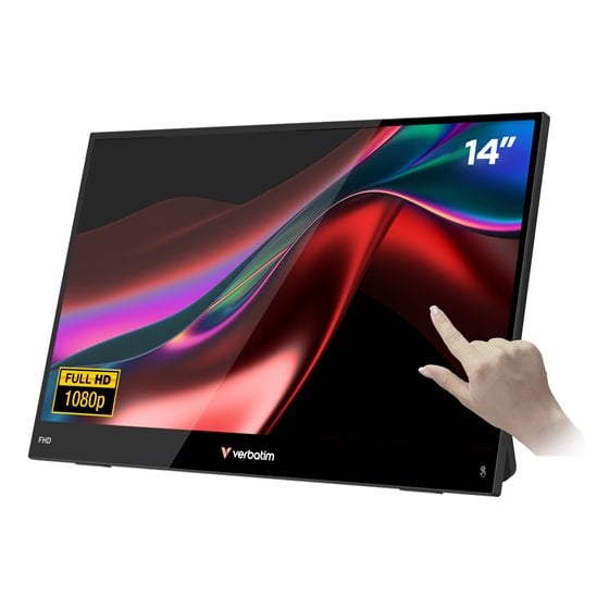 Portable 14" FHD Touch Monitor LIGHT Monitor portátil Negro 35,6 cm (14") LCD 1920 x 1080 Pixeles