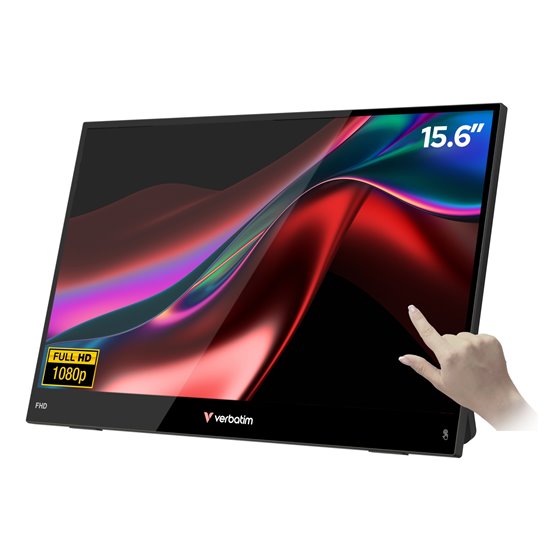 Portable 15.6" FHD Touch Monitor LIGHT Monitor portátil Negro 39,6 cm (15.6") LCD 1920 x 1080 Pixeles