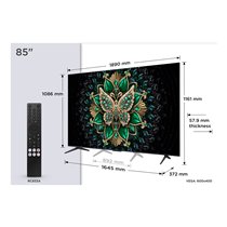 C6K 85C6K Televisor 2,16 m (85") 4K Ultra HD Smart TV Wifi Metálico