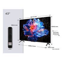P6K 43P6K Televisor 109,2 cm (43") 4K Ultra HD Smart TV Wifi Metálico