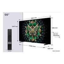 C6K 98C6K Televisor 2,49 m (98") 4K Ultra HD Smart TV Wifi Metálico