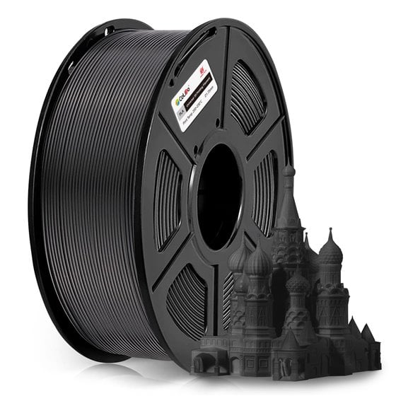 COL3D-LCD164B material de impresión 3d Ácido poliláctico (PLA) Negro 1 kg