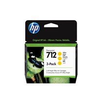 Paquete de 3 cartuchos de Tinta DesignJet 712 amarillo de 29 ml