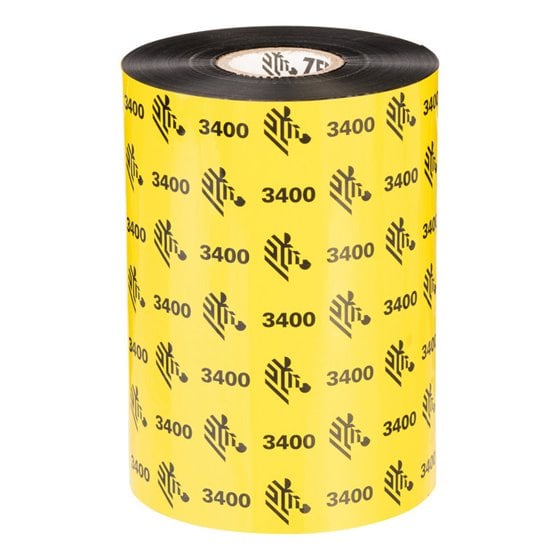 3400 Wax-Resin cinta térmica 450 m Negro