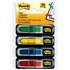 Arrow Flags, Primary Colors, 1/2 in Wide, 24/Dispenser, 4 Disp/Pack bandera adhesiva 24 hojas