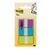 Flags, Purple, Blue, Green, 1 in Wide, 60/On-the-Go Dispenser bandera adhesiva 60 hojas