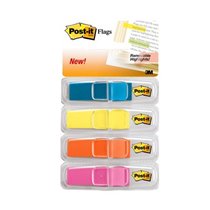 Highlighting Flags, Bright Colors, 1/2 in Wide, 35/Disp, 4 Disp/Pack bandera adhesiva 35 hojas 683-4ABX - Paquete 6 unidades