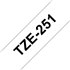 TZE-251 cinta para impresora de etiquetas Negro sobre blanco