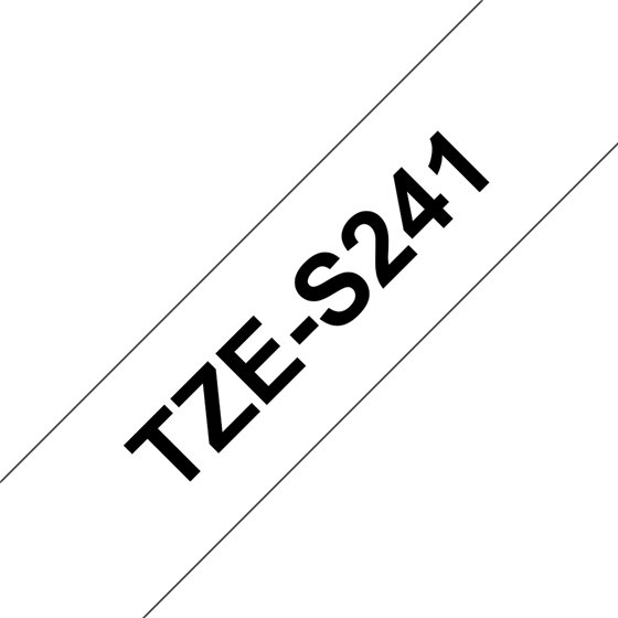 TZE-S241 cinta para impresora de etiquetas Negro sobre blanco TZ