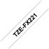 TZE-FX221 cinta para impresora de etiquetas Negro sobre blanco