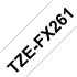 TZE-FX261 cinta para impresora de etiquetas Negro sobre blanco