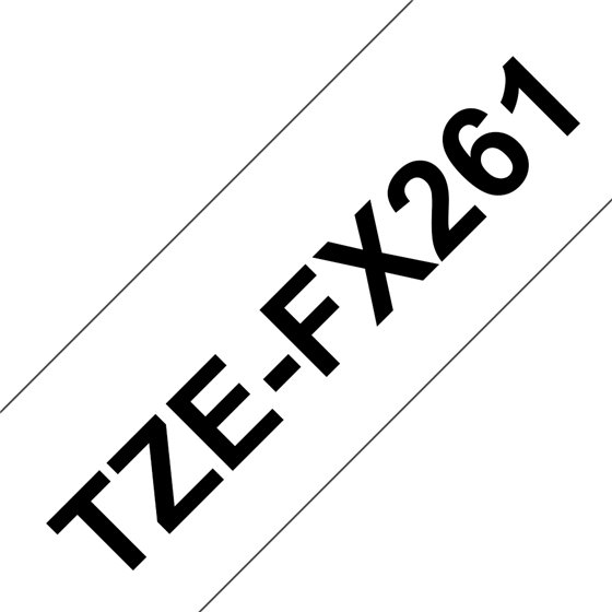 TZE-FX261 cinta para impresora de etiquetas Negro sobre blanco