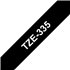 TZE-335 cinta para impresora de etiquetas Blanco sobre negro TZ