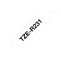 TZE-R231 cinta para impresora de etiquetas Negro sobre blanco