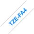 TZE-FA4 cinta para impresora de etiquetas Azul sobre blanco