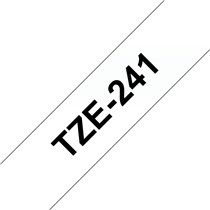 TZE-241 cinta para impresora de etiquetas Negro sobre blanco