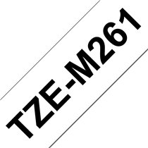 TZE-M261 cinta para impresora de etiquetas Negro sobre blanco