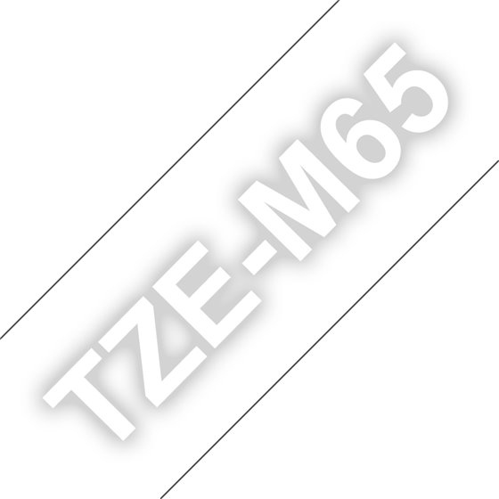 TZE-M65 cinta para impresora de etiquetas Transparente