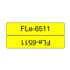 FLE-6511 cinta para impresora de etiquetas Negro sobre amarillo