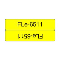 FLE-6511 cinta para impresora de etiquetas Negro sobre amarillo