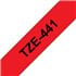 TZE-441 cinta para impresora de etiquetas Negro sobre rojo