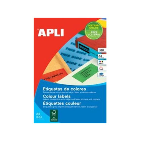 SP-12991 Amarillo Etiqueta para impresora autoadhesiva