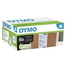 LW etiquetas auténticas extragrandes de envío para la rotuladora LabelWriter 5XL/4XL | 104 mm x 159 mm | 6 rollos de 220 etiquet