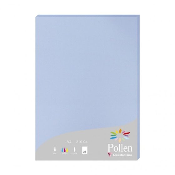 Pollen papel para impresora de inyección de tinta A4 (210x297 mm) 25 hojas Azul