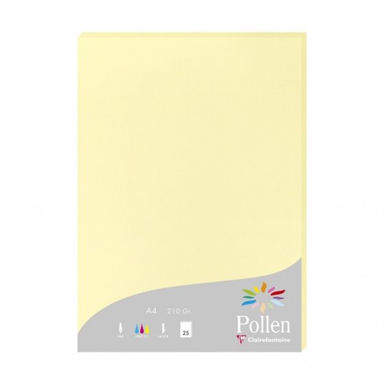 Pollen papel para impresora de inyección de tinta A4 (210x297 mm) 25 hojas Amarillo