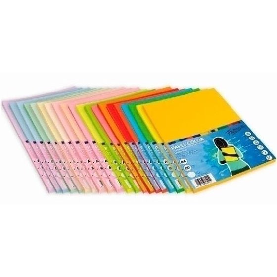 FABRISA PAPEL DIN A3 80GR 1 PAQUETE DE 500 HOJAS COLOR AZUL TURQUESA