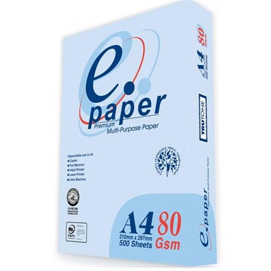 EPAPER Papel A4 80 g/m² – Caja de 5 paquetes