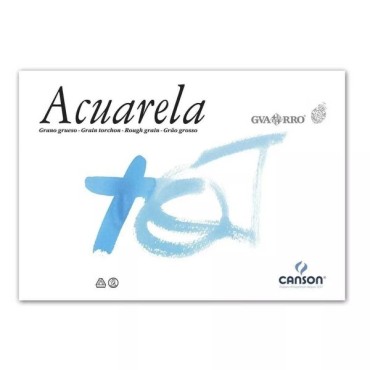 Papel Acuarela CANSON 50 x 70 cm. 240 g. Grano Fino x1 Lámina