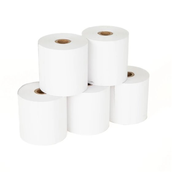 Pack 5 rollos papel térmico sin BPA 57X57mm