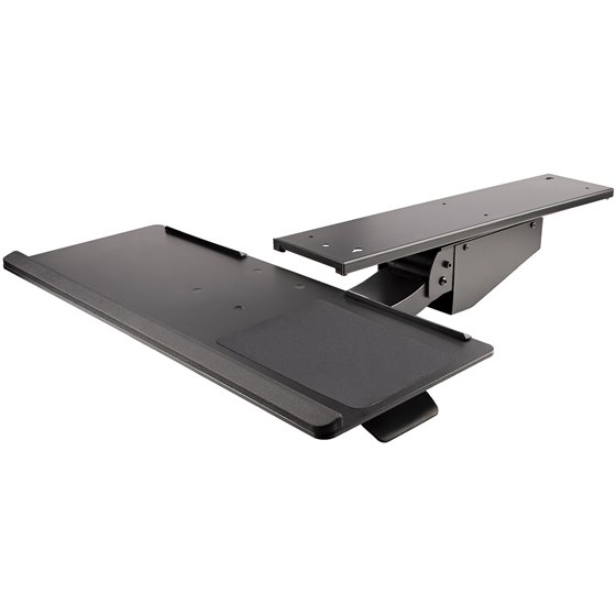 Bandeja para Teclado y Ratón para Debajo del Escritorio - de 30cm x 78cm - de Altura Ajustable - Soporte Ergonómico para Teclado