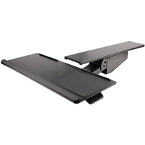 Bandeja para Teclado y Ratón para Debajo del Escritorio - de 30cm x 78cm - de Altura Ajustable - Soporte Ergonómico para Teclado