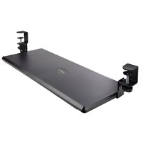 Bandeja Deslizante de Teclado para Debajo del Escritorio, Soporte de Mordaza, 2kg, Bandeja para Teclado, Soporte para Ratón, Aju