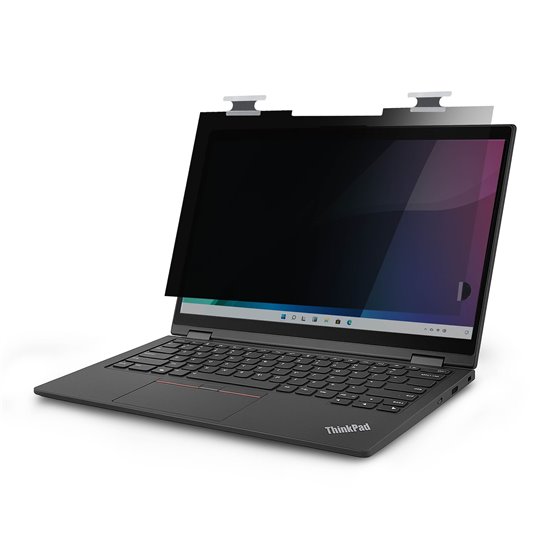 Filtro de Privacidad Brillante para Portátiles Lenovo X13 Yoga Gen 4 Táctil - De Voltear - Transmitancia de Luz del 75% - Filtro
