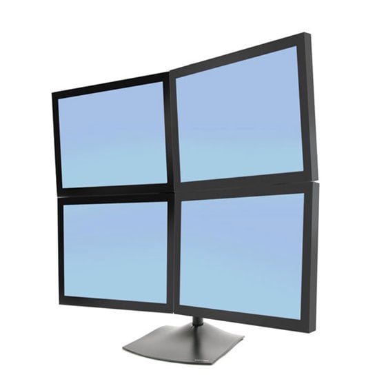 DS Series DS100 Quad Monitor Desk Stand 61 cm (24") Escritorio Negro
