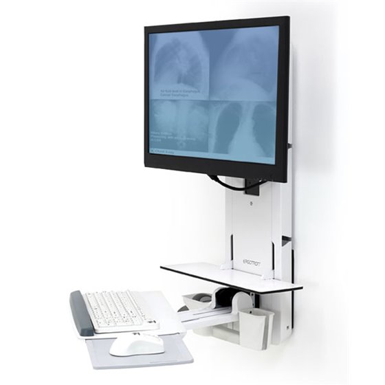 61-080-062 soporte para monitor 61 cm (24") Pared Blanco