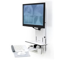 61-080-062 soporte para monitor 61 cm (24") Pared Blanco