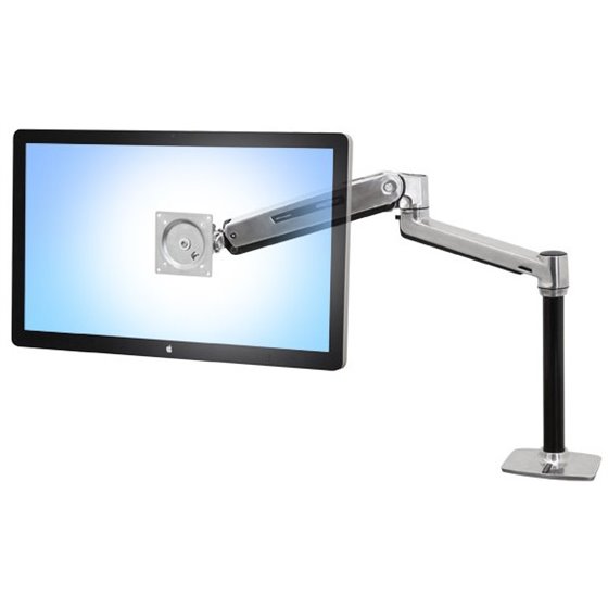 LX Series LX HD Sit-Stand 116,8 cm (46") Escritorio Aluminio