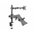 Soporte de escritorio articulado de doble brazo para monitor portátil de 13"-32