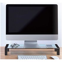 SOPORTE MONITOR OFFICE BOX CRYSTAL AIR NEGRO