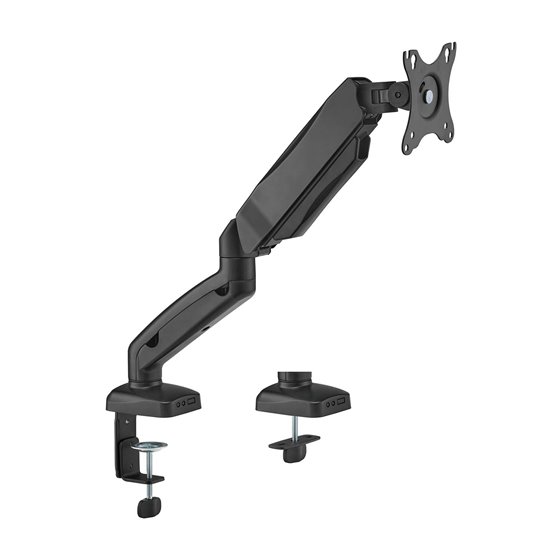 Soporte De Mesa Pro Contrapeso Giratorio E Inclinable Para Monitor/TV 9kg (3 Pivotes, 1 Brazo) De 17-32, Negro