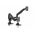 Soporte de sobremesa para monitores dobles de 17«-35», negro