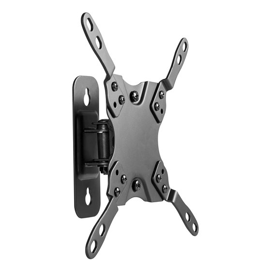 Soporte eco giratorio, inclinable y nivelable para monitor/TV 20kg (1 Pivote) de 13-42, Negro