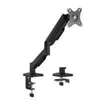 Soporte de Mesa Eco Contrapeso Giratorio e Inclinable para Monitor/TV 9KG (3 Pivotes, 1 Brazo) de 17"-32", Negro