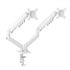 SOPORTE 2 BRAZOS BLANCO